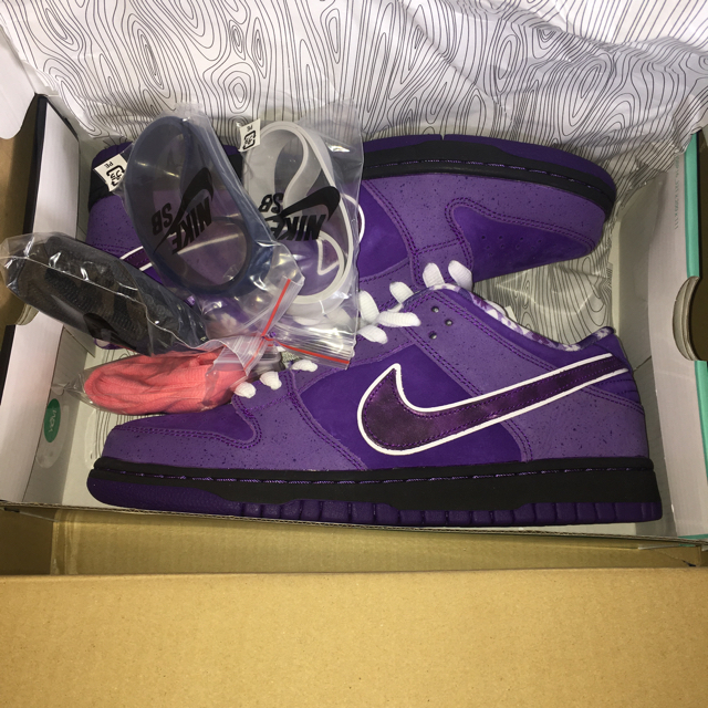 NIKE SB CONCEPTS DUNK PURPLE LOBSTER 27靴/シューズ