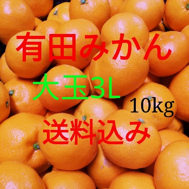 有田みかん🍊３Ｌ🍊10㎏箱に満杯🍊送料込み 食品/飲料/酒の食品(フルーツ)の商品写真