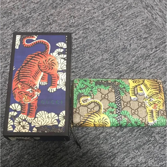 グッチ 虎柄 財布 正規品 - 長財布