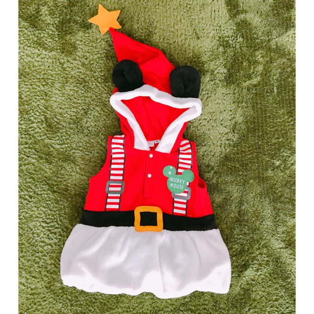 Disney(ディズニー)のサンタ服🎅💕80 美品 キッズ/ベビー/マタニティのベビー服(~85cm)(セレモニードレス/スーツ)の商品写真