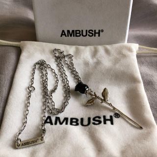 AMBUSH - AMBUSH black Rose charm necklaceの通販 by zumiの｜アン