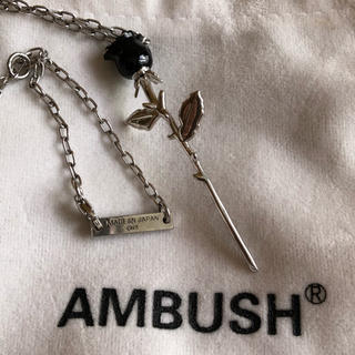 AMBUSH - AMBUSH black Rose charm necklaceの通販 by zumiの