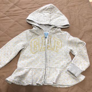 ベビーギャップ(babyGAP)のパーカー 裾フリル 110サイズ★中古 冷房対策に！(ジャケット/上着)