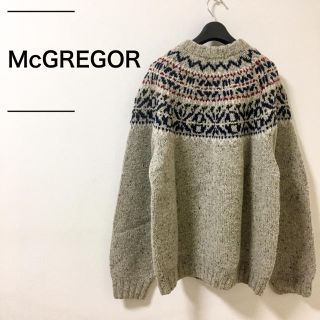 マックレガー(McGREGOR)のMcGREGOR マックレガー 90s wool100% crew knit(ニット/セーター)