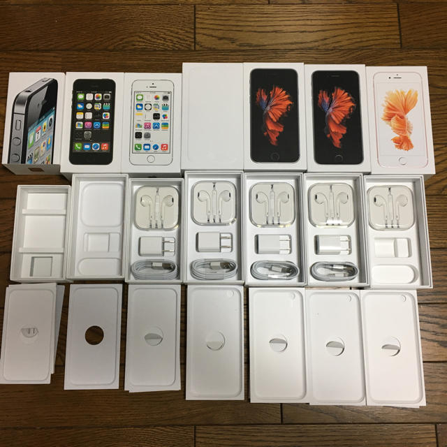 Apple(アップル)のiPhone 空箱 付属品 スマホ/家電/カメラのスマホアクセサリー(その他)の商品写真