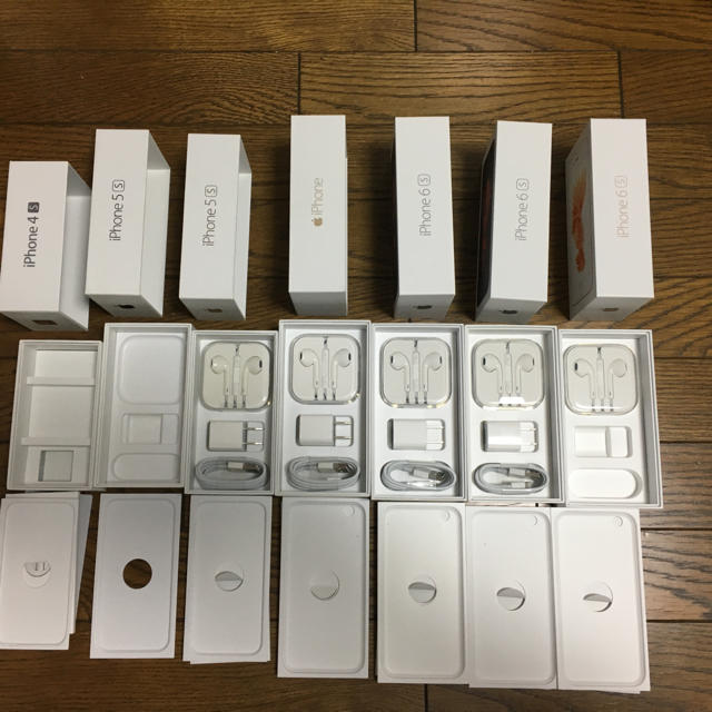 Apple(アップル)のiPhone 空箱 付属品 スマホ/家電/カメラのスマホアクセサリー(その他)の商品写真