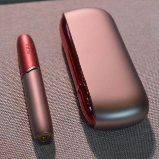 アイコス(IQOS)の【即納】iQOS3 ドアカバー+キャップ カッパー 赤(その他)