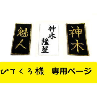 ぴてくろ様専用ページ　道着用刺繍ワッペン(その他)