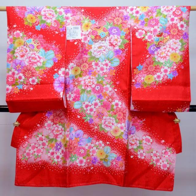 お宮参り のしめ 新品 女の子 正絹 女児 祝着 NO23593