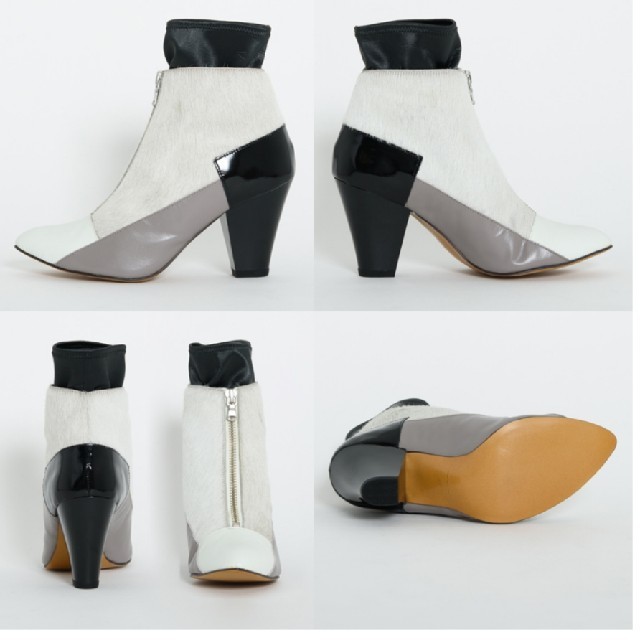 carent ジオメトリックショートブーツ レディースの靴/シューズ(ブーツ)の商品写真