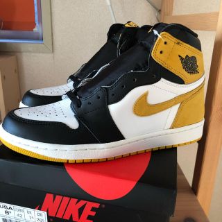 ナイキ(NIKE)のAIR JORDAN 1 HI OG YELLOW OCHRE 26.5CM(スニーカー)