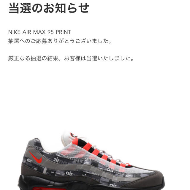 NIKE(ナイキ)のアトモス エアマックス95 メンズの靴/シューズ(スニーカー)の商品写真