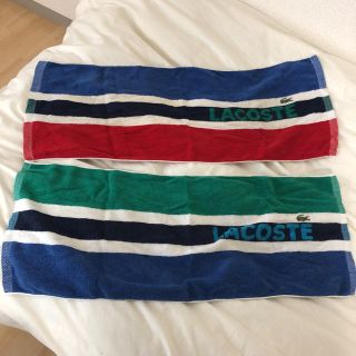 ラコステ(LACOSTE)のラコステタオル2枚組(タオル/バス用品)