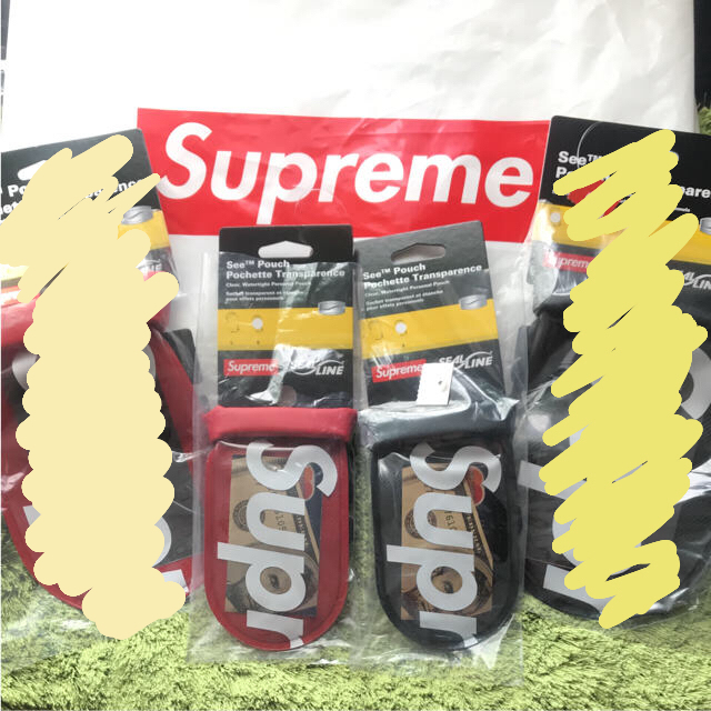 2種 supreme See Pouch 小 赤黒