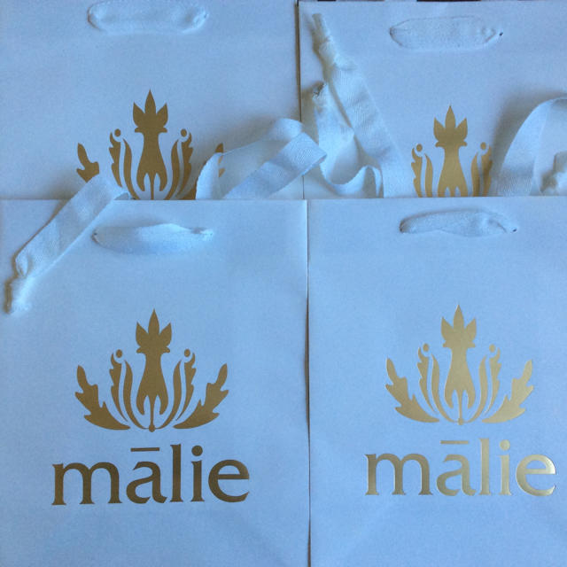 Malie Organics(マリエオーガニクス)のMalie ショップ袋 4枚組 レディースのバッグ(ショップ袋)の商品写真