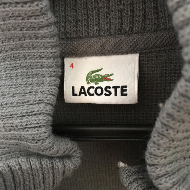 LACOSTE(ラコステ)のラコステ▪️肉厚ニットパーカー▪️グレー メンズのトップス(ニット/セーター)の商品写真