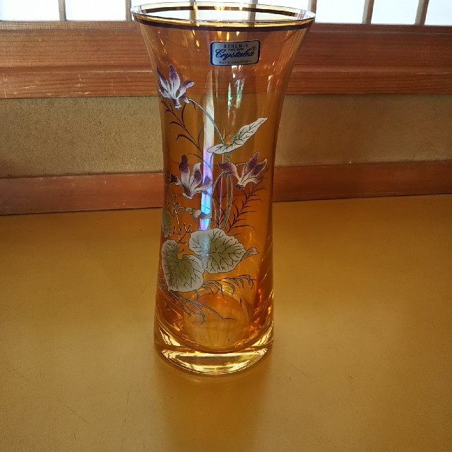BOHEMIA Cristal - 花瓶 ボヘミアガラス ️madeinチェコの通販 by ちくちーく's shop｜ボヘミア クリスタルならラクマ