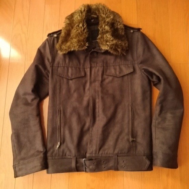 CUSTOM CULTURE(カスタムカルチャー)のcustom culture　中綿ブルゾン　スエード調　サイズ48 メンズのジャケット/アウター(ブルゾン)の商品写真