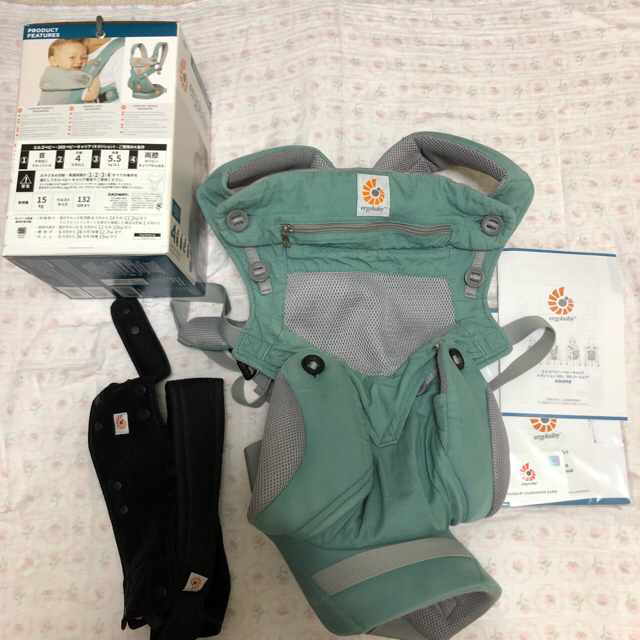 Ergobaby(エルゴベビー)のergo baby 360クールエアー 抱っこ紐 キッズ/ベビー/マタニティの外出/移動用品(抱っこひも/おんぶひも)の商品写真