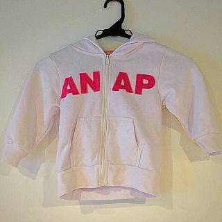 アナップキッズ(ANAP Kids)のANAP KIDS 白パーカー(ジャケット/上着)