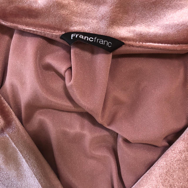 Francfranc - フランフラン 今期ルームウェア ベロア素材 ピンクの通販 ...