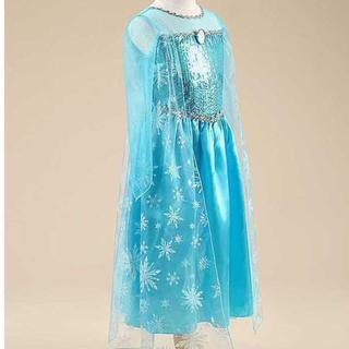 100 サイズ アナと雪の女王 アナ雪 エルサ 子供 ドレス プリンセス 衣装(ワンピース)