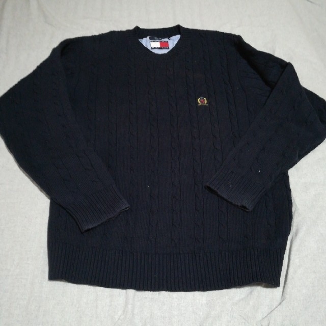 TOMMY HILFIGER(トミーヒルフィガー)のTOMMY HILFIGER 旧ロゴニット 古着 vintage ビッグサイズ メンズのトップス(ニット/セーター)の商品写真