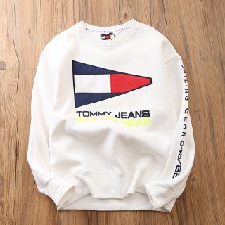 トミーヒルフィガー(TOMMY HILFIGER)の在庫一掃❗️【白 M】Tommyhilfiger 裏起毛パーカー(パーカー)