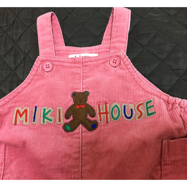 mikihouse(ミキハウス)のミキハウス コーデュロイ  オーバーオール（85） キッズ/ベビー/マタニティのベビー服(~85cm)(ロンパース)の商品写真