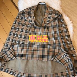 バーバリー(BURBERRY)の美品バーバリーズBurberrys上質ウールチェック柄フレアスカート♫専用品(ひざ丈スカート)