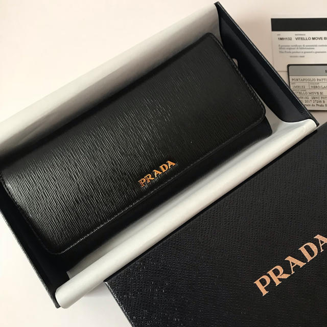 PRADA(プラダ)の【ラスト1点】PRADA プラダ 長財布★ブラック レディースのファッション小物(財布)の商品写真