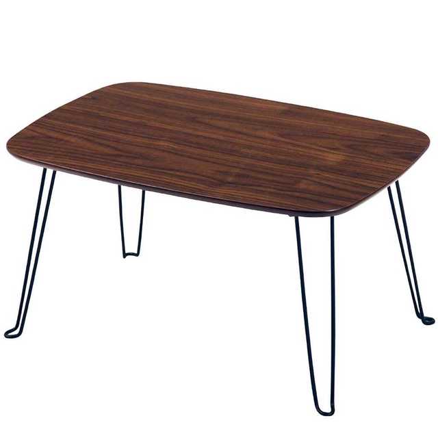 ローテーブル　折り畳み！　ブラウン インテリア/住まい/日用品の机/テーブル(折たたみテーブル)の商品写真