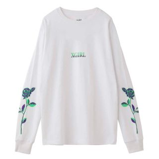 エックスガール(X-girl)のX-girl  ROSEロングスリーブレギュラーT 新品(Tシャツ(長袖/七分))