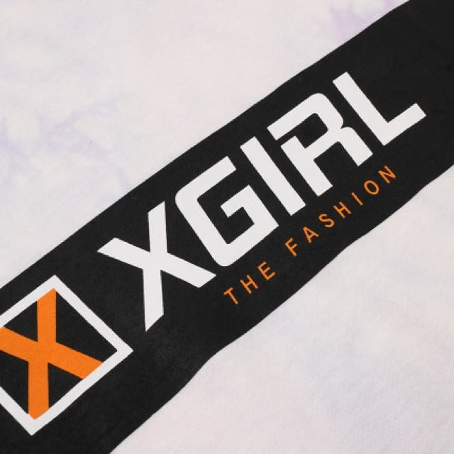 X-girl(エックスガール)のX-girl  TIE DYE ロングスリーブT 美品 レディースのトップス(Tシャツ(長袖/七分))の商品写真