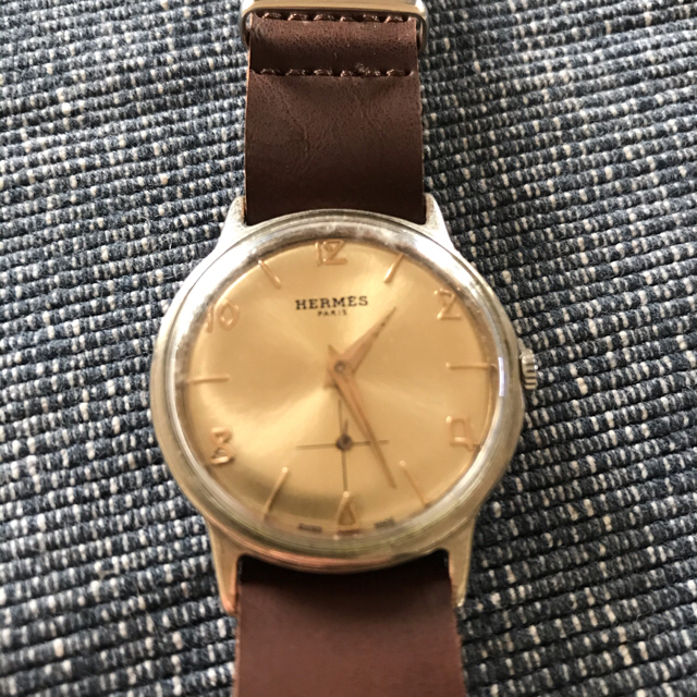 魅了 アンティーク ビンテージ 手巻き時計 エルメス HERMES 50s