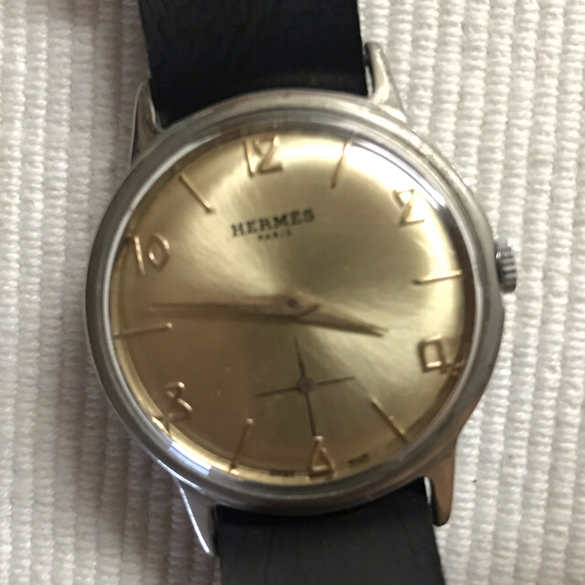 アンティーク ウォッチ 50s HERMES エルメス 手巻き時計 ビンテージ メンズの時計(腕時計(アナログ))の商品写真
