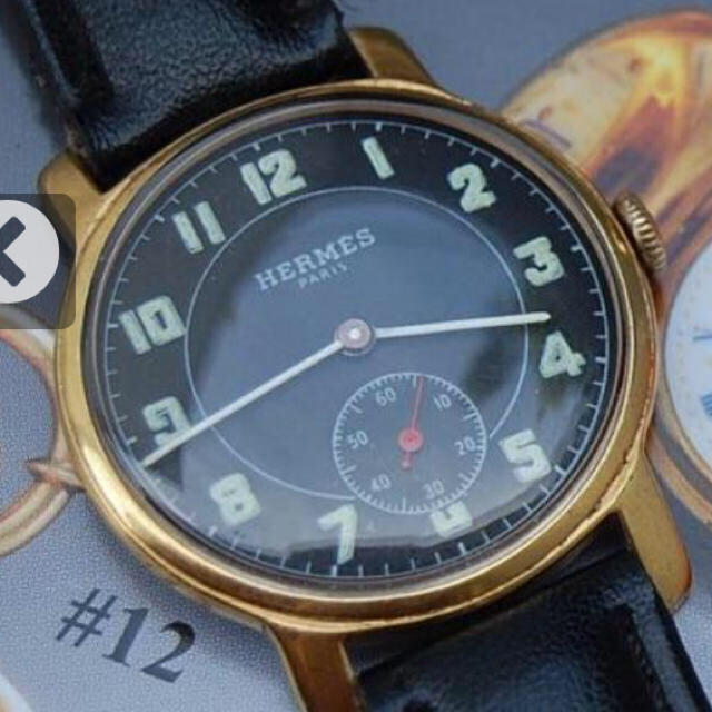 アンティークウォッチ 50s HERMES エルメス 18Kゴールド メンズの時計(腕時計(アナログ))の商品写真