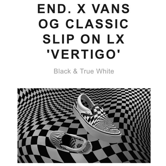 VANS(ヴァンズ)のEND. × Vans ' Vertigo ' スリッポン 26cm メンズの靴/シューズ(スニーカー)の商品写真