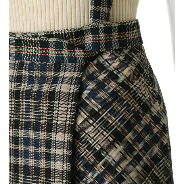 beautiful people ウールマドラスチェックラップスカート レディースのスカート(ロングスカート)の商品写真