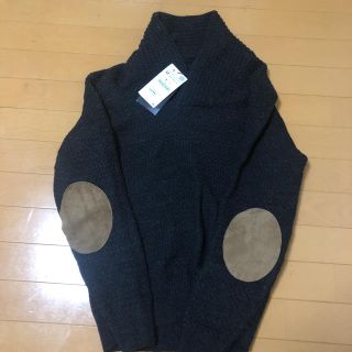 ザラ(ZARA)のZARA ザラ レザーパッチ ニット (ニット/セーター)