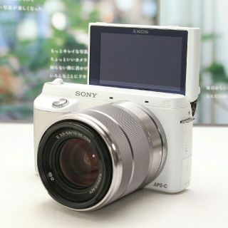 ◆Wi-Fi SD付き◆自撮りやフルHD動画に対応◆SONY α NEX F3