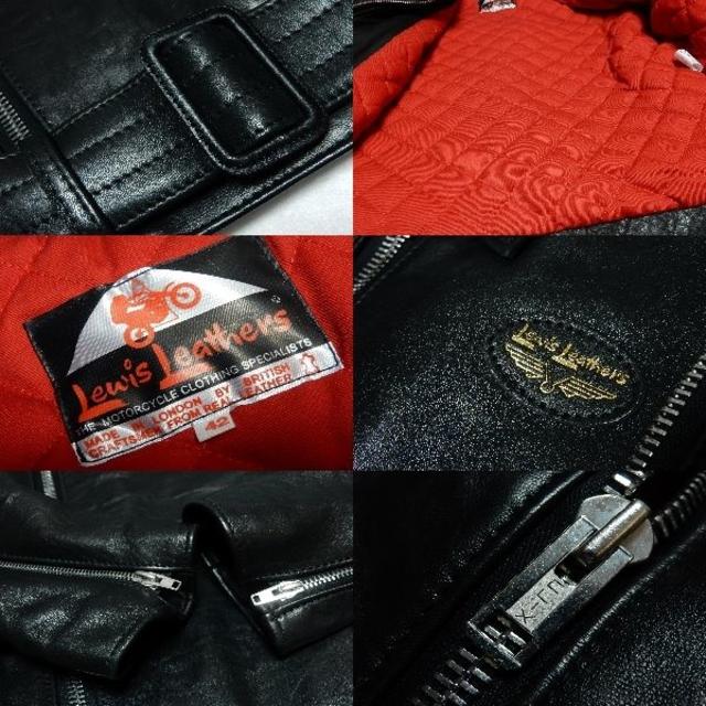 Lewis Leathers(ルイスレザー)の激レアモデル！新品＆タイトフィット！最高級シープスキン！復刻２連タグ！ メンズのジャケット/アウター(ライダースジャケット)の商品写真