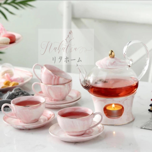 ティー・コーヒーカップセット カップ&ソーサー4客セット 陶磁器