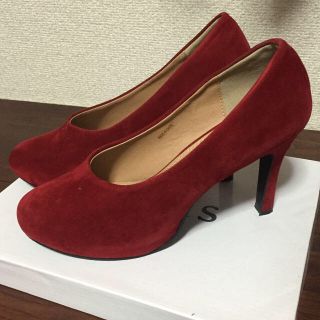 サルース(salus)のsalus＊赤レッドブーティーパンプス(ハイヒール/パンプス)