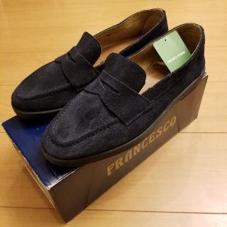 フリークスストア(FREAK'S STORE)のフリークスストア　FRANCESCOスエードローフ　ァー　紺色　42(27㎝)(スリッポン/モカシン)