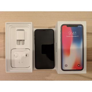 アップル(Apple)のiPhone X 64GB SIMフリー 北米版(スマートフォン本体)