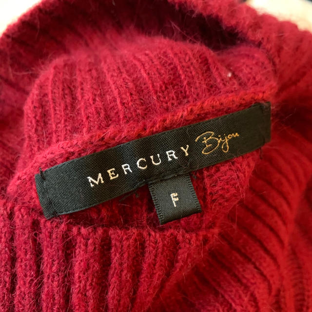 MERCURYDUO(マーキュリーデュオ)のマーキュリー 赤ニット レディースのトップス(ニット/セーター)の商品写真