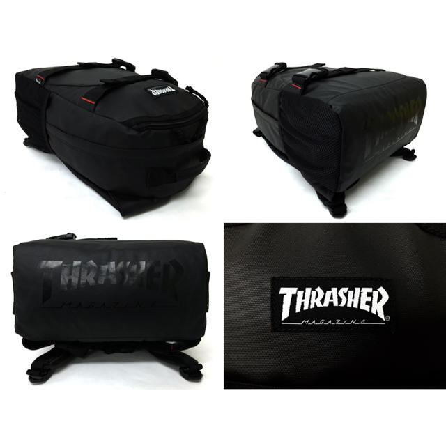 【THRASHER】《30%OFF》ボードストラップ付きリュック［BK/MAG］