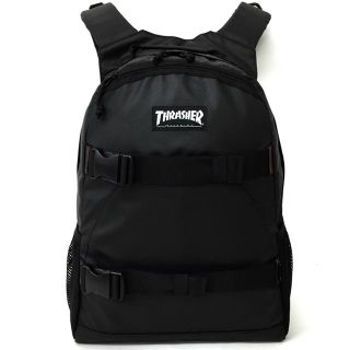 スラッシャー(THRASHER)の【THRASHER】《30%OFF》ボードストラップ付きリュック［BK/MAG］(バッグパック/リュック)