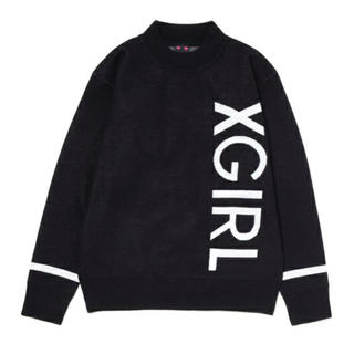 エックスガール(X-girl)の新品 X-GIRL BIG LOGO TOPS ブラック(ニット/セーター)